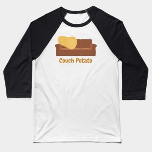 Couch Potato Baseball T-Shirt